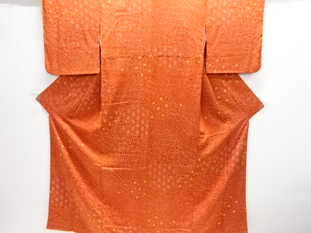 JAPANESE KIMONO / KOMON / SHIBORI / WOVEN TRADITIONAL PATTERN 